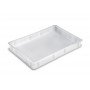 Cassetta service piena sovrapponibile in polietilene Giganplast, 600x400, colore neutro, disponibile in 3 altezze