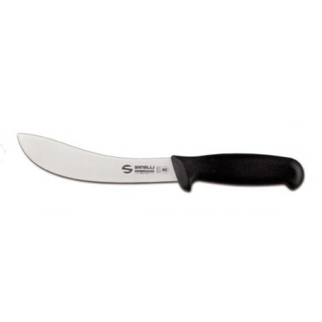 Coltello prof.le scimitarra Linea Supra, manico nero, lama semilucida, 4 lunghezze, SM08.021B, SM08.023B,SM08.026B,SM08.031B