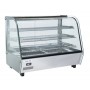 Vetrina espositiva riscaldata da banco, vetri curvi, mod. RH160 Cool Head, +30°+90°C, cap.160 L, 3 ripiani, 87x58x68,5h cm