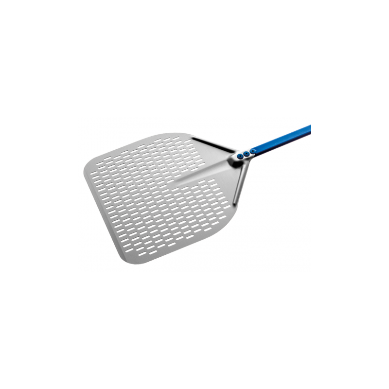 Pala Per Pizza Tonda Con Manico Corto-Linea Azzurra - Gi.Metal