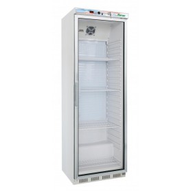 Vetrina refrigerata statica per bibite mod.G-ER400GSS Eco Line Forcar, +2°/+8°C, esterno in acciaio inox, cap. 350 litri, 185 W