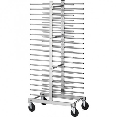 Carrello portateglie per pasticceria mod. CA1480D Forcar, cap. 20 teglie, struttura e guide in acciaio inox, 51x47x177h cm