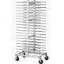 Carrello portateglie per pasticceria mod. CA1480D Forcar, cap. 20 teglie, struttura e guide in acciaio inox, 51x47x177h cm