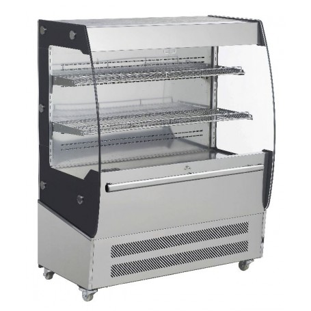 Espositore murale mod. RTS200C Forcar +2+10°C, cap. 200 litri, 2 ripiani, led, tendina, 93x56x125h cm