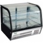 Vetrina refrigerata da banco vetri curvi mod. G-VPR160 Forcar +2°+8°C, cap.160 L, ventilato, 87,3x58x67h cm