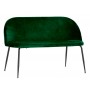 Divano per interno mod. 1767-S50, struttura in metallo nera, seduta e schienale in velluto, 7 colori