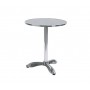 Tavolo bar rotondo per esterno mod.089-MTA002K Rossanese struttura in alluminio, piano inox ø 60 cm