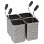 Cestello 4 x GN 1/6 cuocipasta per linea Tecno74 Tecnoinox, mod. 120625, 14x14x20h cm