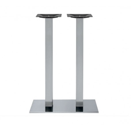 Base per interni in acciaio inox Rossanese, 40x75x108h cm, disponibile nella versione cromata e satinata