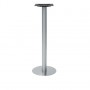 Base per interni in acciaio inox Rossanese, basamento ø 40 x 110 h cm, disponibile nelle finiture satinato e cromato