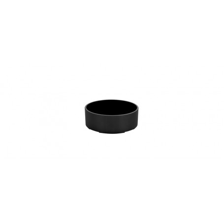 Coppetta tonda nera Collezione Buffet Plastica Atossica mor.133408, Ø 14 cm h 5 cm
