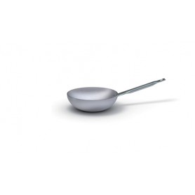 Padella wok 1 manico alluminio bianco Ballarini serie 7000, MOR.101754, Ø 24 cm, h 7,5 cm