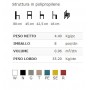 Sedia per esterno in polipropilene mod. 1483-A11, disponibile in 7 colori, impilabile