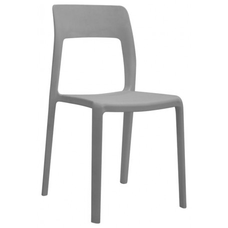 Sedia per esterno mod.998-SH15 Rossanese, struttura in polipropilene, 5 colori, impilabile