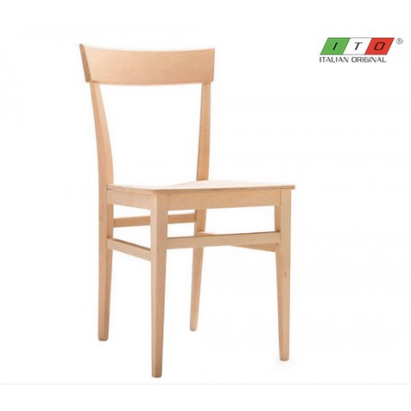 Sedia per interni mod.1041-C25 Rossanese, struttura in legno, disponibili in 6 colori