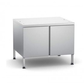 Sottotelaio IV armadiato, 14 coppie guide, ante battenti, ruote, per forno Rational 6-1/1 e 10-1/1, 60.31.107
