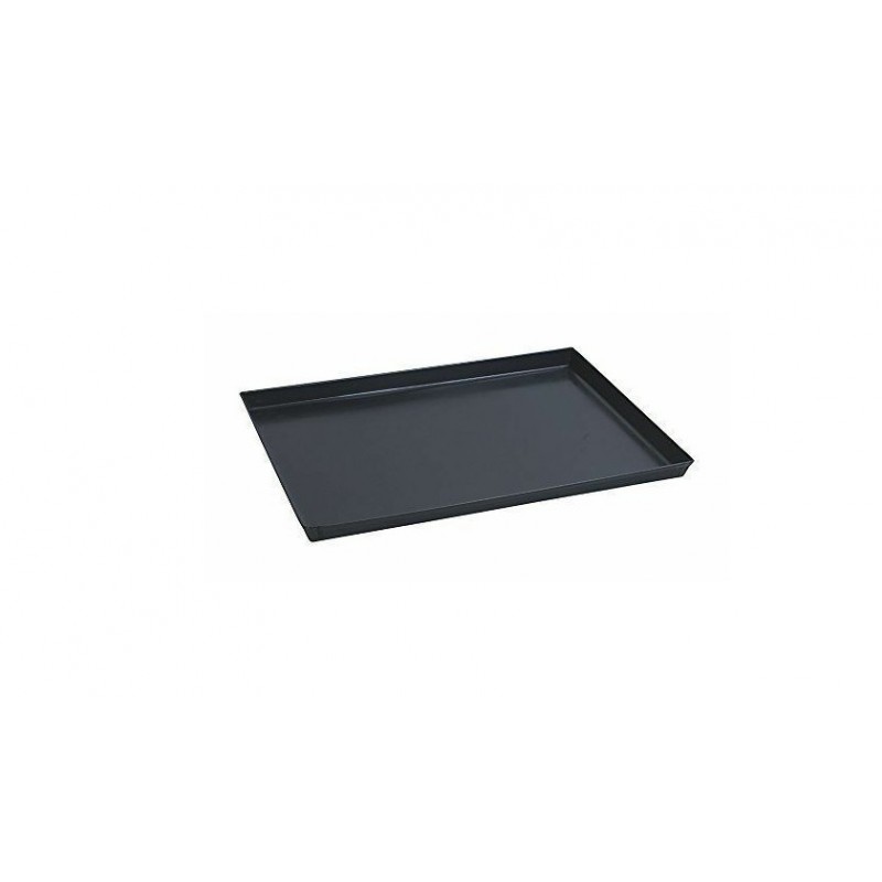 Teglia rettangolare professionale per pizza in ferro blu Paderno, 41745,  disponibile in 6 misure, h bordo 3 cm