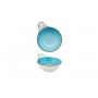 Coppetta tonda con manico collezione New Bone China mor.127147, color azzurro,14,6x11,5x5h cm