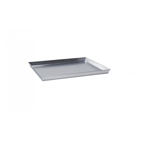 Teglia rettangolare con angoli svasati e bordo in alluminio puro 99%, Ballarini serie 7000, mor. 101781, 40x30x3h cm