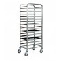 Carrello portateglie per pasticceria mod. CA1482T20 Forcar, cap. 20 teglie 60x40 cm, in acciaio inox, 52x72x182h cm