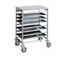 Carrello portateglie per pasticceria mod. CA1493 Forcar, cap. 16 teglie 60x40 cm, in acciaio inox, 72x87x94h cm