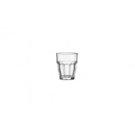 Bicchiere one shot collezione Rock Bar temperata impilabile Bormioli Rocco, mor.75939, cl 7, h 6,5 cm, Ø 4,7 cm