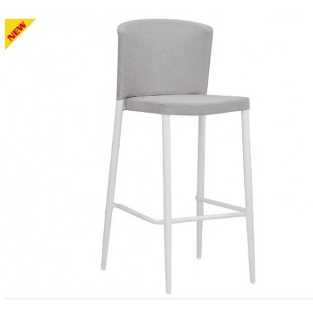 Sgabello per esterno mod.1791-MY1 Rossanese, struttura in alluminio verniciato, rivestimento in textilene, 2 colori