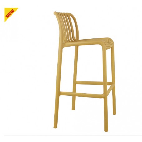 Sgabello per esterno mod.077-ZL79 Rossanese, struttura in polipropilene, 8 colori, h 75 cm