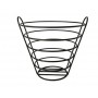 Cestino pane filo inox nero MOR.137106, Ø 26 cm h 25 cm