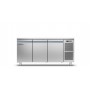 Tavolo refrigerato ventilato Smart 3 porte GN1/1 Coldline mod. TP17/1ME-710, -2°+8°C, plug-in, senza alzatina, 178x70x95h cm