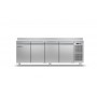 Tavolo refrigerato ventilato Smart 4 porte GN1/1 Coldline mod.TA21/1ME-710, -2°+8°C, plug-in, con alzatina, 226x70x95h cm