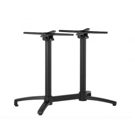 Base doppia tavolo per esterno mod. 1341-E91 struttura accatastabile in alluminio e piedini, h 72 cm, 3 colori
