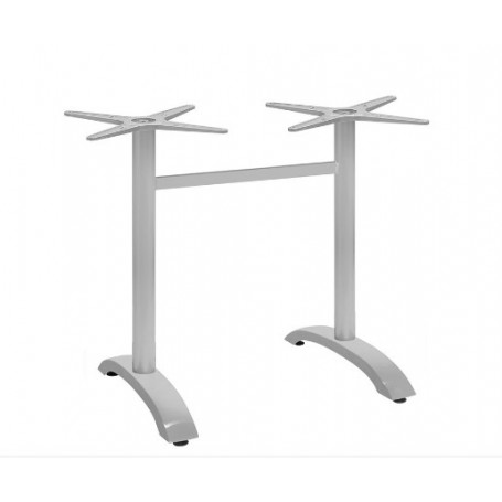 Base doppia tavolo per esterno mod. 920-MTB013 in alluminio verniciato con piedini regolabili, h 72 cm, 3 colori