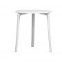 Tavolo per esterno in polipropilene Ø 70 cm x h 74 cm, ROSSA.071-DH01, colore bianco