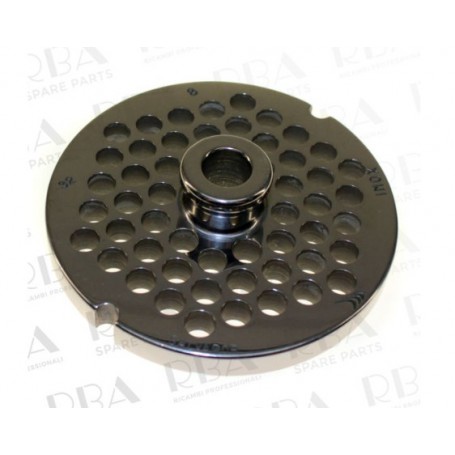 Piastra per tritacarne professionale mod. 32 inox fori Ø 8 mm, nr tacche 2 Slayer Blades, Rba SLATRI0351
