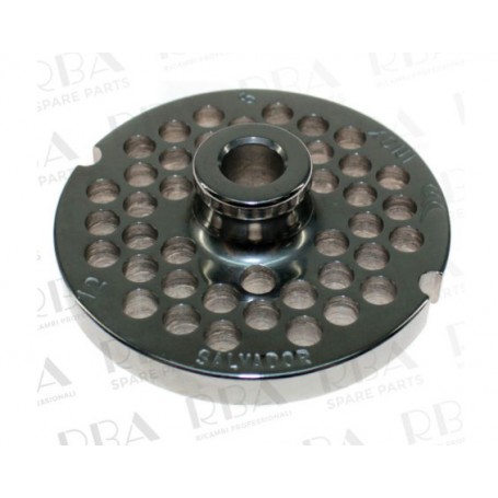 Piastra per tritacarne professionale mod. 12 inox fori Ø 6 mm, nr tacche 2 Slayer Blades, Rba SLATRI0320