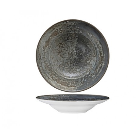 Piatto pasta collezione Crater New Bone China Digital Print Gural Porselen, MOR.139624, Ø 26 cm (int. Ø 16,5 cm)