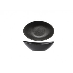 Coppetta ovale collezione Black Matt New Bone China Digital Print Gural Porselen, MOR.139637, 11x7,5 cm