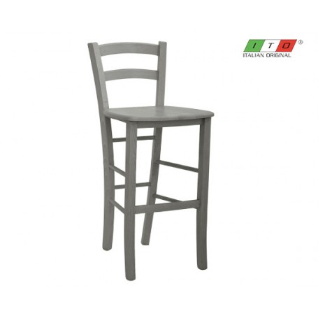 Sgabello per interni mod.1258-G04L, struttura e seduta in legno di faggio, 4 colori