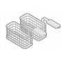 Cestello extra (2 pz) per friggitrici 8+8/13/14 litri Tecno.220650 Tecnoinox serie Tecno 90, 10,5x29,5x12h cm