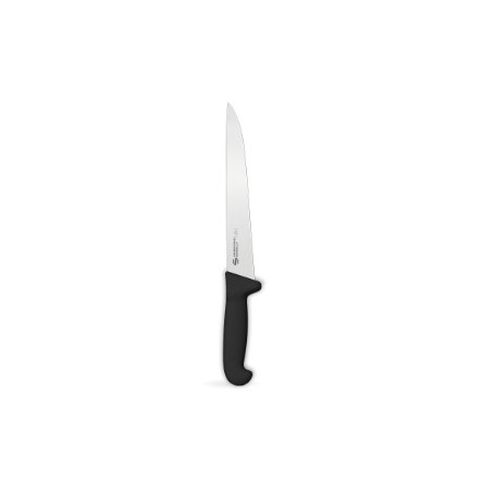 Coltello professionale arrosto punta laterale, linea Supra, manico nero, lama semilucida, 2 lunghezze SA71.025B, SA71.030B