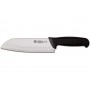 Coltello professionale Santoku Linea Supra, manico nero, lama semilucida, 2 misure, SC50.018B e SC50.020B