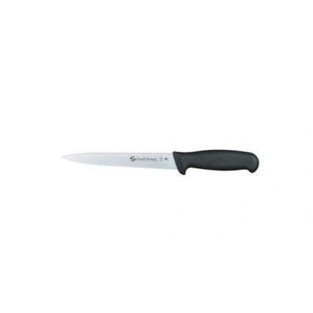 Coltello professionale Filettare flessibile Linea Supra, manico nero, lama semilucida, 2 misure, SC51.018B e SC51.025B
