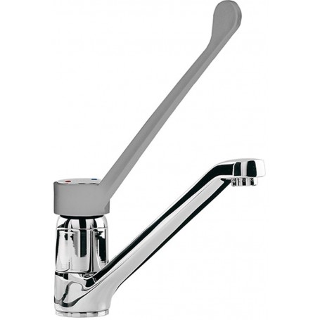 Miscelatore professionale monoforo monocomando, leva lunga, cartuccia a dischi in ceramica, canna erogazione ø 230 mm