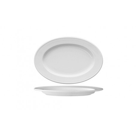 Vassoio ovale 29x20 cm mor.96252 Collezione Delta Bianco Güral Porselen