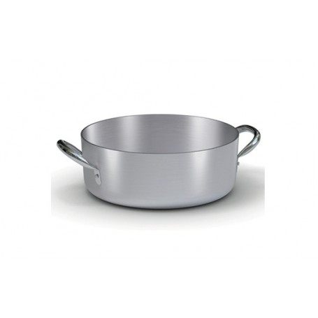 Casseruola bassa 2 manici alluminio bianco Ballarini serie 7000, MOR.102808, Ø 60 cm, h 21 cm lt 59