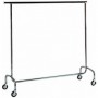 Stender portabiti mod. ST 4060 Forcar, tubo in acciaio cromato, asta allungabile, ruote multidirezionali