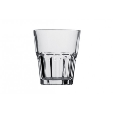 Bicchiere da bibita Collezione Granity temperato impilabile MOR.128545 cl 35 h 10,7 cm Ø 9,2 cm