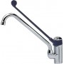 Miscelatore professionale monoforo monocomando, leva lunga, cartuccia a dischi in ceramica, canna erogazione Ø20x300 mm