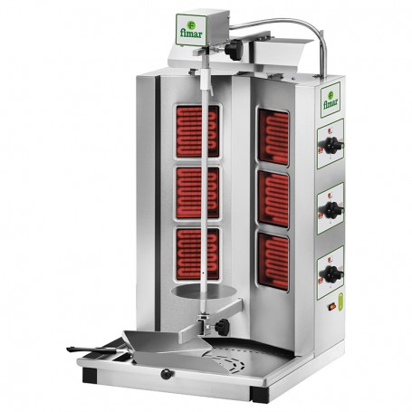 Gyros elettrico mod.GYR60 Fimar, 6 resistenze a infrarossi, Ø carne max 47 cm, 4,2 kW, Trifase
